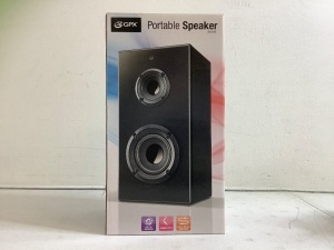 GPX Portable Speaker, Powers Up, Appears New