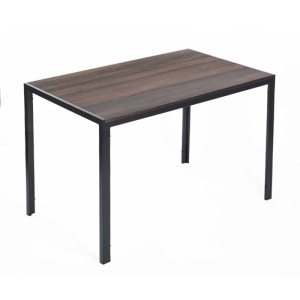 Wood Dining Table with Metal Frame