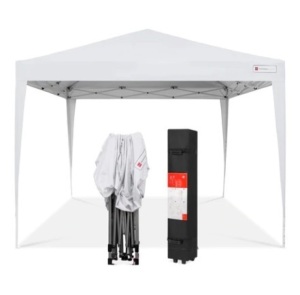 Outdoor Portable Pop Up Canopy Tent, 10x10ft, White