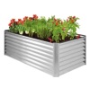 Outdoor Metal Raised Garden Bed, 6x3x2ft