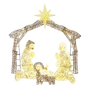 Lighted Christmas Nativity Scene Outdoor Decor 