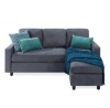 Linen Sectional Sofa Couch w/ Chaise Lounge