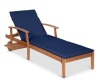 Adjustable Acacia Wood Chaise Lounge Chair