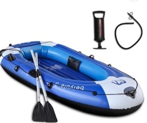 Marsports Inflatable Boat Thinken Inflatable Rafts with air pump paddle,Appears New