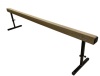 8 FT SUEDE GYMNASTICS BALANCE BEAM WITH RAISED METAL LEGS,Appears New