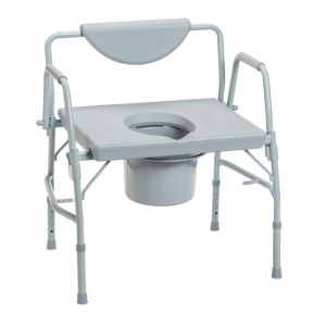 Drive Deluxe Bariatric Drop Arm Commode. New