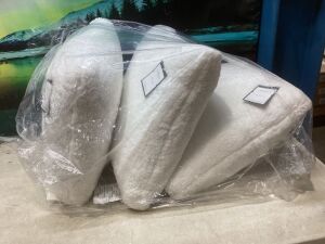 Case of (3) Solid Sherpa Toss Pillows