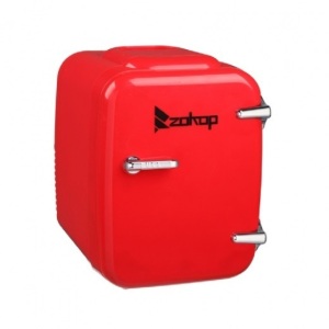 ZOKOP 5L Portable Mini Fridge Car Fridge Thermoelectric Cooler and Warmer, Red - New, Tested 