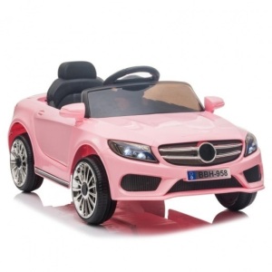 Zimtown 12 Volt Battery Power Ride on Car w/ Remote Control, LED Lights, Pink - Appears New 