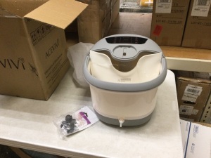 ACEVIVI MM-18C - Shiatsu Roller and Bubble Jets Foot Spa Massager with Heat. Appears Ne with Cosmetic Damage. SEE PICTURES