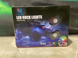 8 Pc High Power LED Rock Lights 