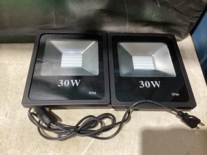 Lot of (2) 30W LED Flood Lights 