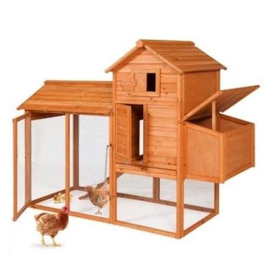 Multi-Level Wooden Chicken Coop, 80in