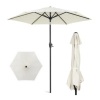 Outdoor Market Patio Umbrella, 7.5ft, Cream