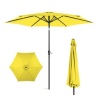 Outdoor Steel Market Patio Umbrella, 10ft, Yellow