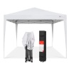 Outdoor Portable Pop Up Canopy Tent, 10x10ft, White