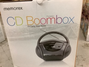 Lot of (2) Memorex CD Boombox, Appears New/Box Damaged
