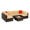 7-Piece Modular Wicker Sectional Set