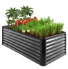 Outdoor Metal Raised Garden Bed, 6x3x2ft