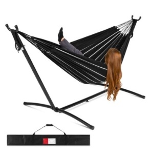 2-Person Brazilian-Style Double Hammock, Onyx