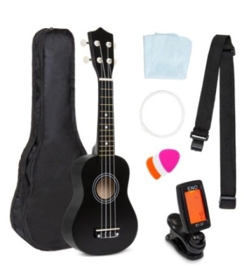 Acoustic Soprano Basswood Ukulele Starter Kit