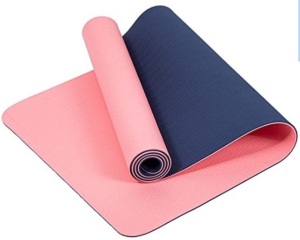 Non-slip Eco Friendly TPE Exercise Yoga Mat for Women&Man,Thick 1/4 Inch Fitness Exercise Mats with Carrying Strap for Yoga, Pilates for Home,new