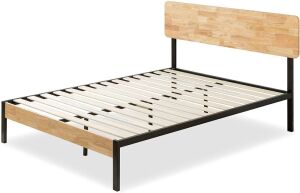 ZINUS Olivia Metal and Wood Platform Bed Frame, Full 