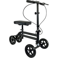 KneeRover Economy Knee Scooter Steerable Knee Walker Crutch Alternative with Dual Braking System in Matte Black&nbsp;