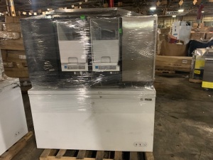 Lot of Ice Machines & MXSH15.9SHC Chest Freezer with Solid Top - 60.2" - For Parts or Repair 