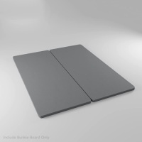 Split Fully Assembled Bunkie Board for Mattress/Bed Support, Full