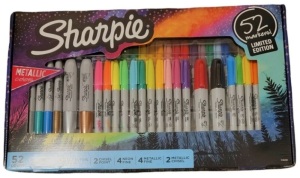 Sharpie Metallic Colors, 52 Markers, Limited Edition