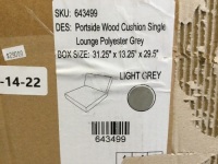 Lot of (2) Outdoor Cushions, Assorted Sizes, Appears New