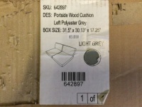 Lot of (4) Outdoor Cushions, Assorted Sizes, Appears New