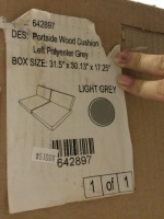 Lot of (4) Outdoor Cushions, Assorted Sizes, Appears New