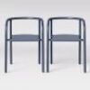 Set of 2 Metal Activity Chairs, Insignia Blue
