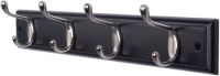 Lot of (2) Dokehom 4-Hook Coat Racks, Black - Appear New