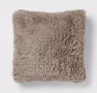 Case of (3) 18" Square Faux Fur Throw Pillow