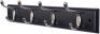 Lot of (2) Dokehom 4-Hook Coat Racks, Black - Appear New
