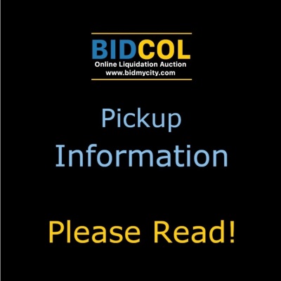 PICKUP INFORMATION - PLEASE READ!