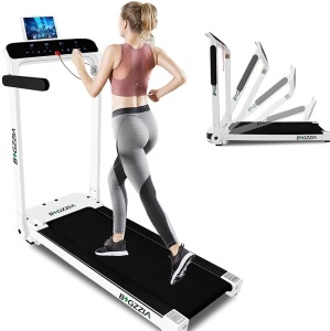 Bigzzia Folding Treadmill - Appears New in Damaged Box