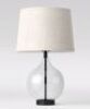 Large Glass Gourd Table Lamp