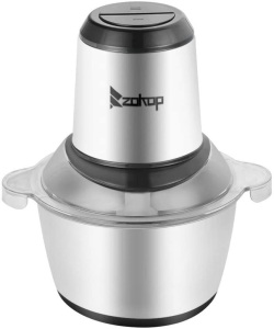 ZOKOP Household Electric Stainless Steel One-Button Meat Grinder/Mixer - Appears New