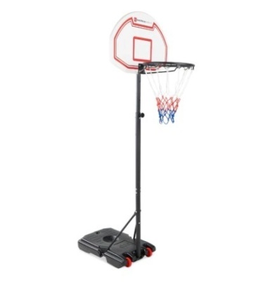 Kids Height-Adjustable Basketball Hoop, White