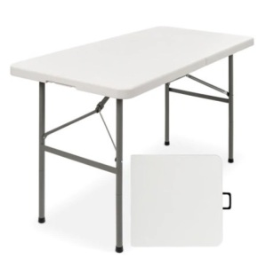 4ft Portable Folding Plastic Dining Table