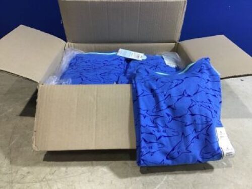 Case of Kids Short Sleeve Shark Print T-Shirt, Size L (12/14)&nbsp;
