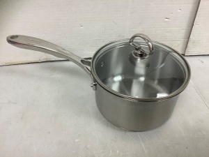 2qt Sauce Pan w/ Glass Lid, Appears New