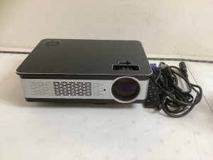 Full HD LED Projector, Powers Up, Appears New
