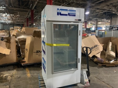 Ice Merchandiser Freezer. For Repair or Parts. Untested