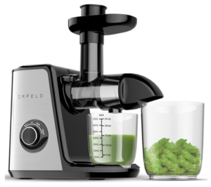 Orfeld Masticating Juicer, Powers Up, E-Comm Return, Retail $79.99