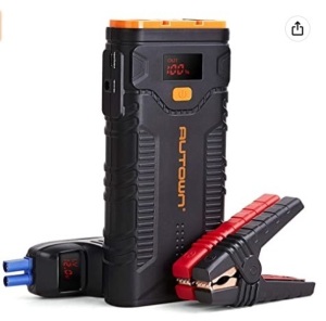 Autown Portable Jump Starter, Powers Up, Appears New